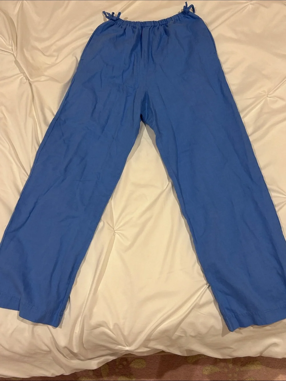Zara Light Blue Wide-Leg Jumpsuit Set
